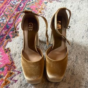 Brand New GB Velvet Heels